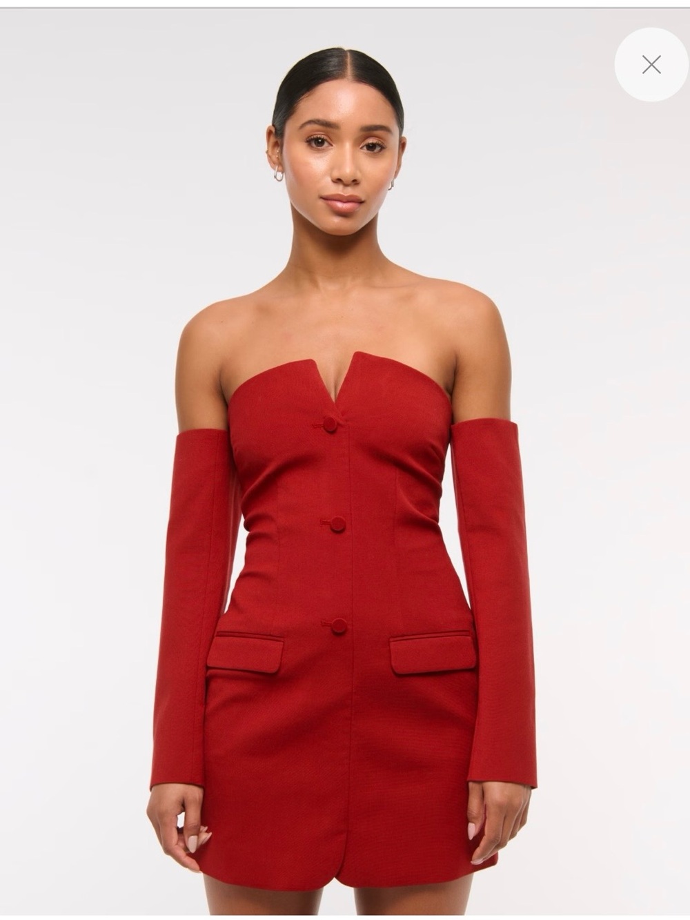 Abercrombie Mara off the shoulder mini dress